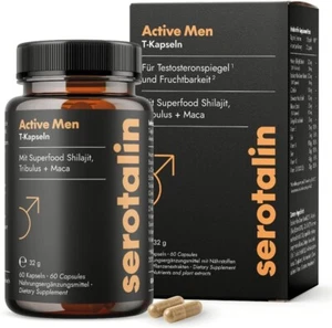 Serotalin ACTIVE MEN Maca Kapseln Für Männer-Bockshornklee + Shilajit-60 Kapseln - Bild 1 von 7