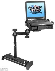 RAM Laptop Mount for 2014-2018 Chevy Silverado/Work Truck w/Split Bench Seat - Picture 1 of 6