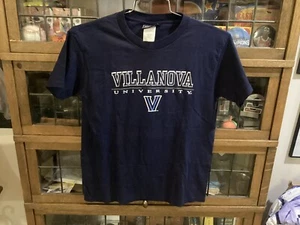 VTG Villanova Wildcats Navy JANSPORT Women’s SPELL OUT T-shirt SZ L - Cool - Picture 1 of 12