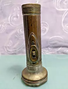 Torcia torcia vintage Aurora art deco in ottone nichelato 5,5'' - Foto 1 di 15