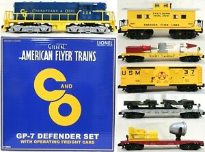 American Flyer by Lionel 6-49624 C&O Chesterfield GP-7 1959 Repro Defender Set