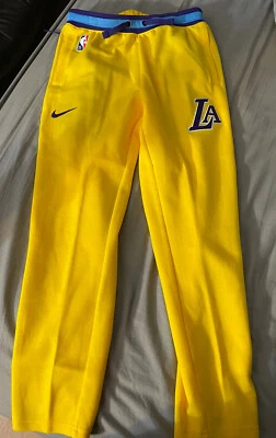 Nike Los Angeles Lakers NBA 2021/22 City Edition Therma Flex Youth Pants Sz M OO - Image 1 of 4