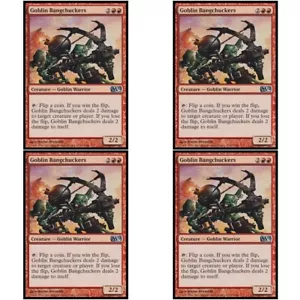 4 x GOBLIN BANGCHUCKERS CASI NUEVO M12 MTG rojo - Goblin Unc - Imagen 1 de 1