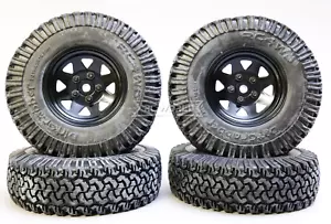 RC4WD Scale 1.9 Truck Metal Wheels 6 LUG Metal W/ DIRT GRABBER (4PCS) - Picture 1 of 4