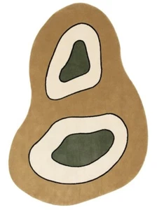 Franky Unshaped Hand Tufted 100% Pure Woolen Area Rug For Hall Kitchen Living - Picture 1 of 5