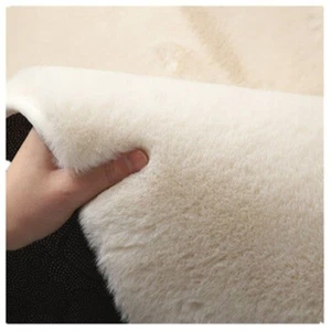 Faux Rabbit Fur Anti Slip Pad Square Thick Chair Cushion Mat Fluffy Comfy Crafts - Picture 1 of 13