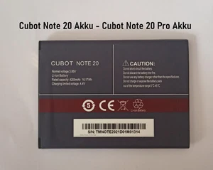 Cubot Note 20 Pro bateria * 4200 mAh - Oryginalna bateria - Wysyłka DHL - Zdjęcie 1 z 1
