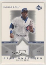 2002 Upper Deck Honor Roll Star Swatches Sammy Sosa #SS-SS3
