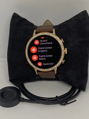 Fossil Gen 4 Authentic Digital Dial Smart Watch Custom Band FTW6015 AB373 - Image 1 of 4