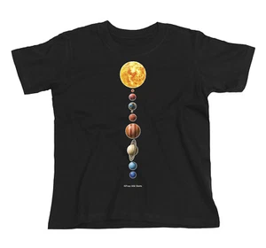 Kids T-Shirt Boys PLANETS Astronomy Space Premium Quality Gift Tee Top - Picture 1 of 3