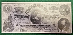 Malden Mass. $100 CSA Lucy Milliken Advertising Note Murray & Wiley Dry Goods + - Picture 1 of 2
