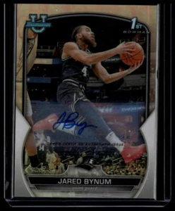 2022-23 Bowman University Chrome #23 Jared Bynum 1st Auto Refractor #/499 - Picture 1 of 2