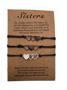 Sisters Gift Mothers Day Love You Matching Mom Daughter Gift Bracelet - Picture 1 of 3