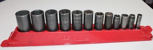 Snap-on 212SIMFYA 1 -5/16 3/8" Drive 6 Point 12 Pc Deep Impact Socket Set USA - Picture 1 of 21