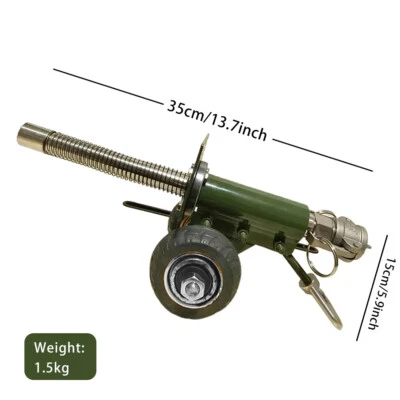 Mini cañón de artillería de petardo de acero inoxidable modelo de cañón decoración Foto 1 de 4