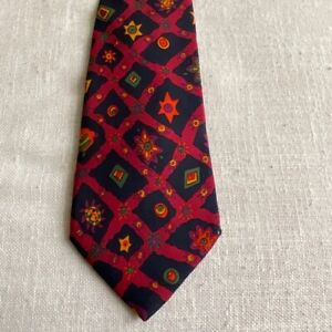 Christian Lacroix 100% Silk Tie Necktie Geometric Graphic MADE IN ITALY