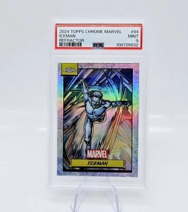 2024 Topps Chrome Marvel Iceman #84 Silver Refractor PSA 9 - Picture 1 of 2