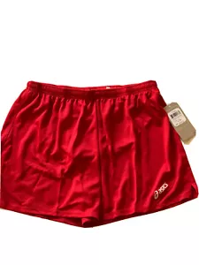 Asics Rival II Women's TF2935 Relaxed Active Shorts Red Size L - Picture 1 of 6