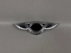 NEW! 2006-2012 BENTLEY CONTINENTAL FRONT BUMPER GRILLE CHROME EMBLEM LOGO OEM - Picture 1 of 4