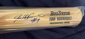 Ivan Rodriguez Auto Rawlings Big Stick Schläger mit PSA/DNA COA Texas HOF - Bild 1 von 6
