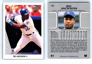 Leaf #125 1990, Bo Jackson, Kansas City Royals - Imagen 1 de 1