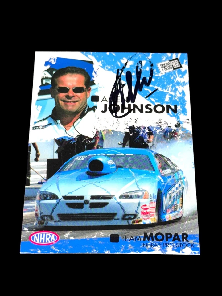 Allen Johnson MOPAR 2005 PRESS PASS #34 signed PRO STOCK NHRA card RARE V2 - Image 1 of 1