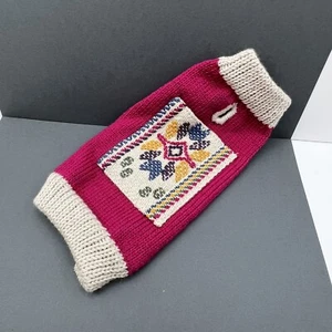 Dog Sweater NWT Handmade Yak Down Wool  Warm Extra Small For Tiny Dog - Picture 1 of 5