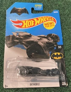 Hot Wheels 2016 BATMOBILE 230/250 (5/5) Preowned 1:64 Scale HTF Rare - Picture 1 of 4