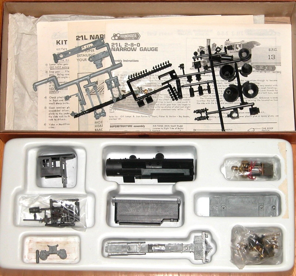 HOn3 ROUNDHOUSE 473 2-8-0 LOCOMOTIVE KIT OLD TIMER SERIES - Image 1 of 1