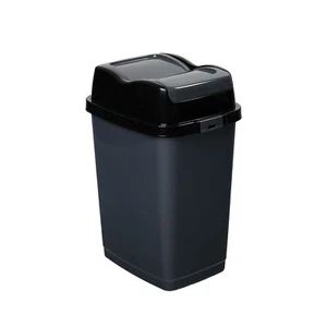 Garbage Can with Swing Top-Split Lid | Small Trash Can with Lid | Durable Pla... - Picture 1 of 4