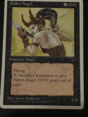 Fallen Angel, MTG Chronicles (1995), Uncommon Black Creature NM+ - Image 1 of 2