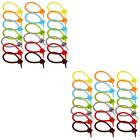  40 Pcs Silicone Tie Cable Organizer USB Charger Electric Wire