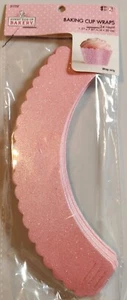 Sunny Side Up Bakery 24 unidades envolturas de tazas de hornear ROSA BRILLO BRILLANTE, TOTALMENTE NUEVO - Imagen 1 de 5
