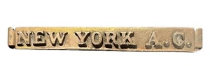 Vintage New York Athletic Club NYAC Brass or Bronze Plaque Name Plate Early Old - Picture 1 of 4