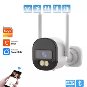 HD 4MP Outdoor Tuya Camera Smart Life mini IP WiFi CCTV Security Camera - Picture 1 of 11