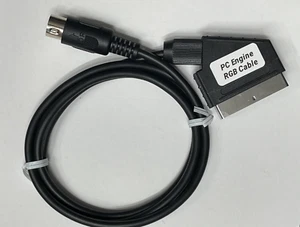 PC Engine RGB modded console Scart RGB stereo shielded cable Free SHIP ! - Picture 1 of 16