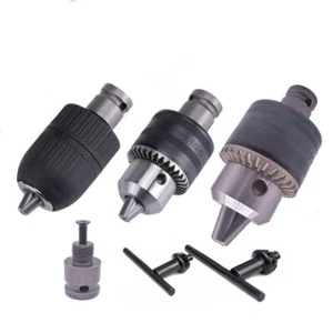 Drill Chuck Convert Adapter Impact Wrench To Electric Drill DIY Kit Thread 3 Jaw - Picture 1 of 21