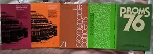 5 x Henry Wood PROMS concert programmes 1966-1976 - Picture 1 of 2