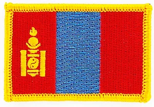 AUFNÄHER Patch FLAGGEN flagge Mongolei mongolia flag Fahne 7x4.5cm - Bild 1 von 1