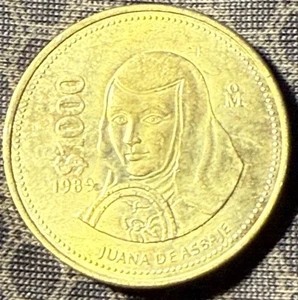1989 Mexico 1000 Pesos - Picture 1 of 2