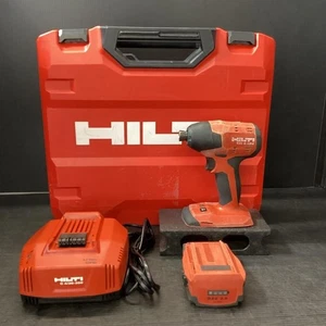 HILTI SID 4-A22 Impact Driver Red Tool w/ Battery Charger Case Body Tested Works - Picture 1 of 10