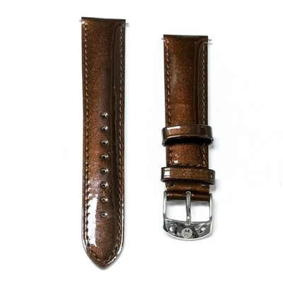 Michele Women's 18mm Brown Leather Watch Band 301720405 - Image 1 of 2