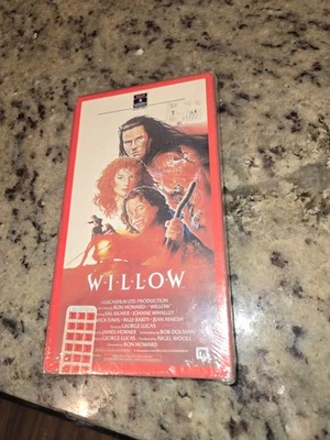 Factory Sealed RCA/Columbia VHS Willow.  Water Marks.  Defect Security Seal. - Image 1 of 4