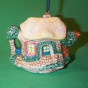 'Invitación al té/cogedora cabaña' serie 'escaparate' NUEVO sello 1995 adorno - Imagen 1 de 7