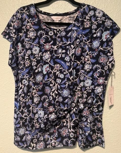 NWT - LIZ CLAIBORNE COLORFUL SHORT SLEEVE TOP - SIZE XXL - Picture 1 of 6