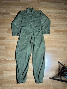 WW2 era US Army HBT Combat Coveralls Tanker Mechanic Uniform 13 Star Buttons 36R - Picture 1 of 11