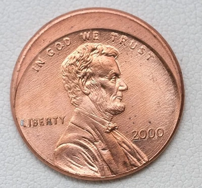 2000 Lincoln Memorial Cent Struck Off Center Error Coin /H77 - Image 1 of 2