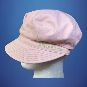Y2K Vintage Juicy Couture rosa grün Zeitungsjunge Cabbie Hut Juicy Sweet Couture Etikett - Bild 1 von 12