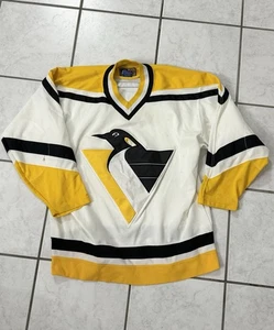 Vintage 90s Starter Pittsburgh Penguins NHL Hockey Jersey (Size Large) - Picture 1 of 12