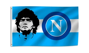 Diego Maradona Flagge Banner 5 x 3 Fuß Neapel FC Rip Maradona Tribute Flagge Argentinien - Bild 1 von 2